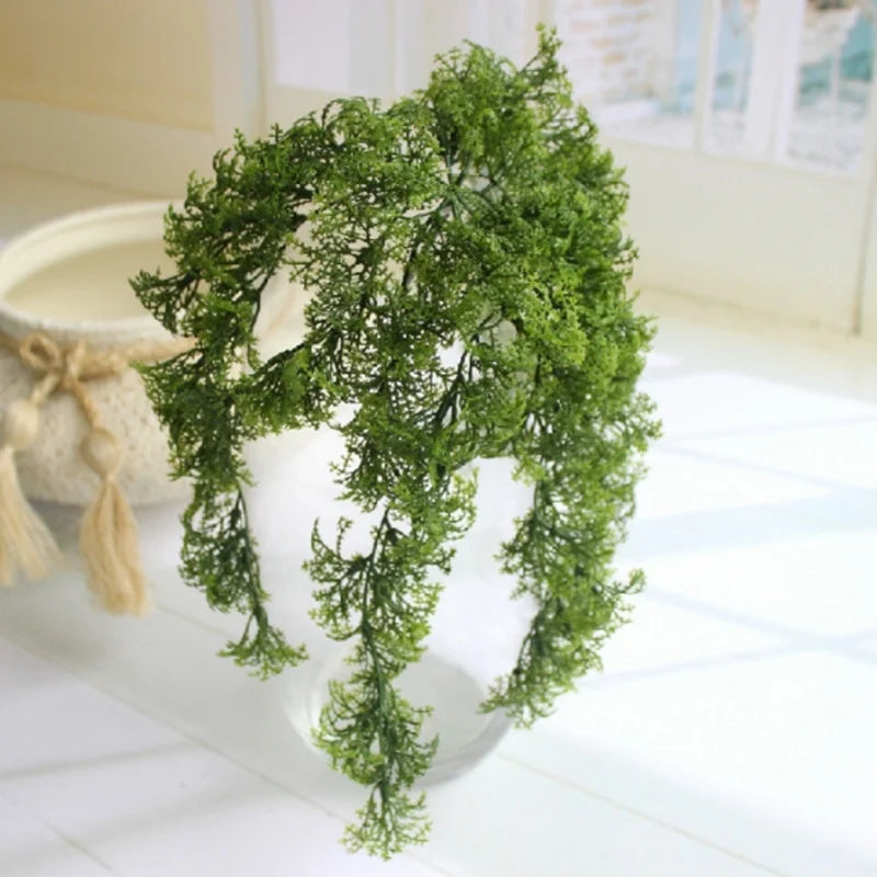 8 - 10 Branch Plastic Artificial Moss Plant Hanging Grass Wedding Home Decor