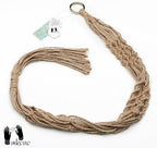 2 Pack Macrame Plant Hangers Indoor Hanging Planter Basket Decorative Flower Pot Holder Jute Rope for Indoor Outdoor Home Decor 4 Legs 40 Inch, Brown