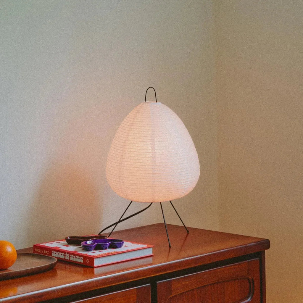 Luz Serene — Candeeiro Orgânico Em Papel De Arroz