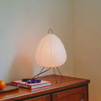 Luz Serene — Candeeiro Orgânico Em Papel De Arroz