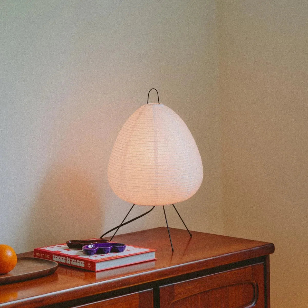 Luz Serene — Candeeiro Orgânico Em Papel De Arroz