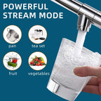 Chrome Kitchen Faucet with Sprayer,Commercial Faucet