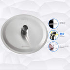 Rain Shower Head, Ultra-Thin Design-Pressure Boosting, Awesome Some Experience, High Flow Stainless Steel Rainfall Head (8 Inch,Brushed Nickel)