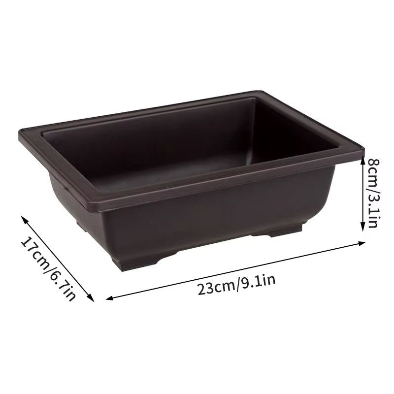 Rectangular Flowerpots Imitation Purple Clay Plants Pot Outdoor Garden Landscape Bonsai Pots for Plant Macetas Para Plantas