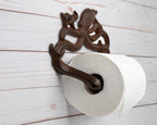 Rust Brown Cast Iron Octopus Toilet Paper Holder – Nautical Cabin