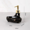 Nordic Liquid Soap Dispenser Ceramic Multifunction Soap Dish Hand Sanitzer Holder Wristband Hand Dispenser Bathroom Accessories