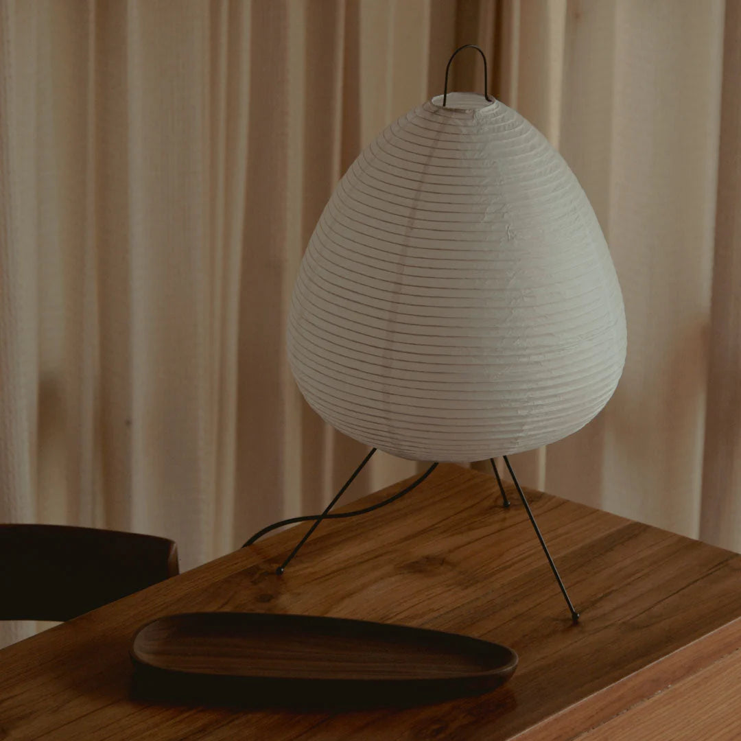 Luz Serene — Candeeiro Orgânico Em Papel De Arroz