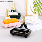 Nordic Liquid Soap Dispenser Ceramic Multifunction Soap Dish Hand Sanitzer Holder Wristband Hand Dispenser Bathroom Accessories
