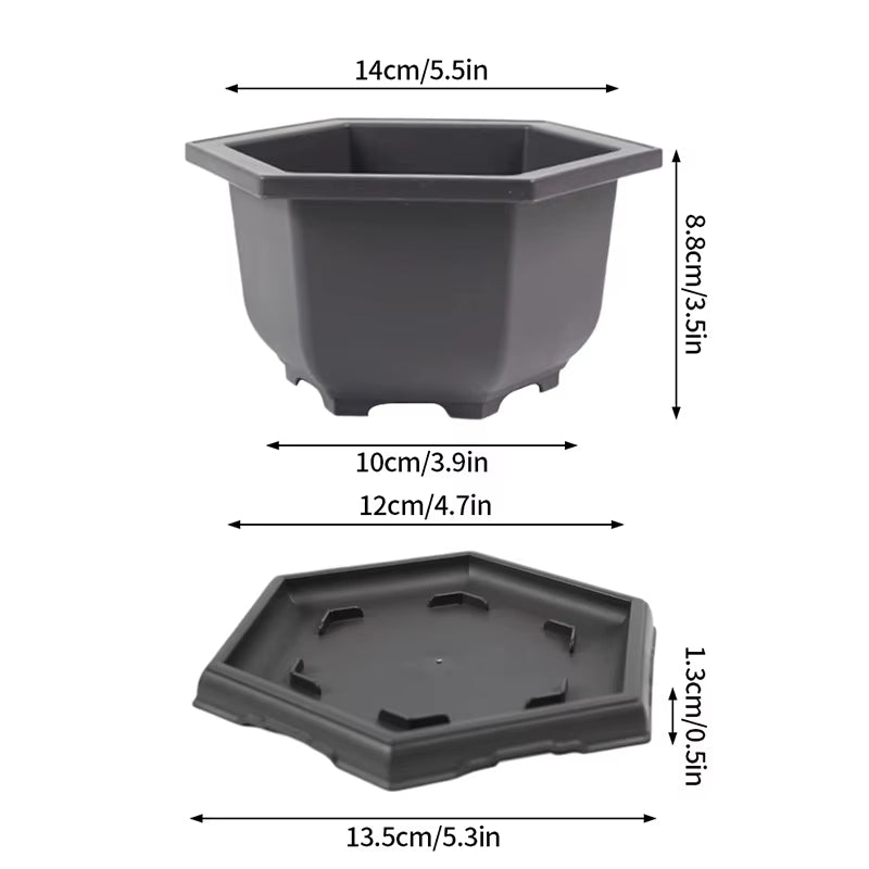 Rectangular Flowerpots Imitation Purple Clay Plants Pot Outdoor Garden Landscape Bonsai Pots for Plant Macetas Para Plantas