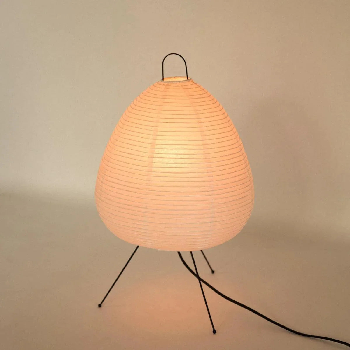 Luz Serene — Candeeiro Orgânico Em Papel De Arroz