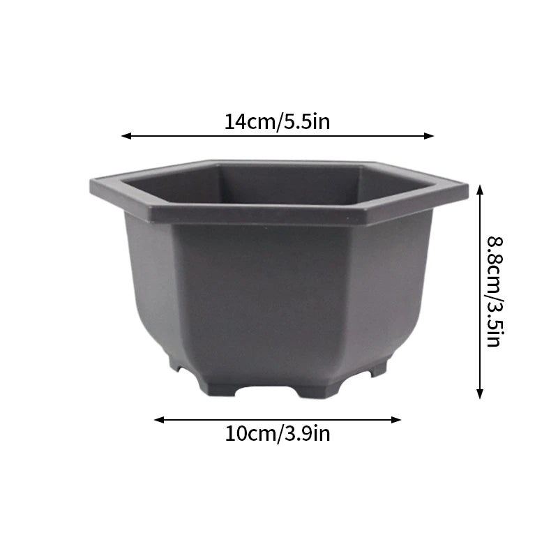 Rectangular Flowerpots Imitation Purple Clay Plants Pot Outdoor Garden Landscape Bonsai Pots for Plant Macetas Para Plantas