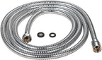 100 Inch Extra Long Shower Hose for Handheld Shower Head with Brass Fittings, 8 Feet 4 Inches Made of Stainless Steel Chrome Finish