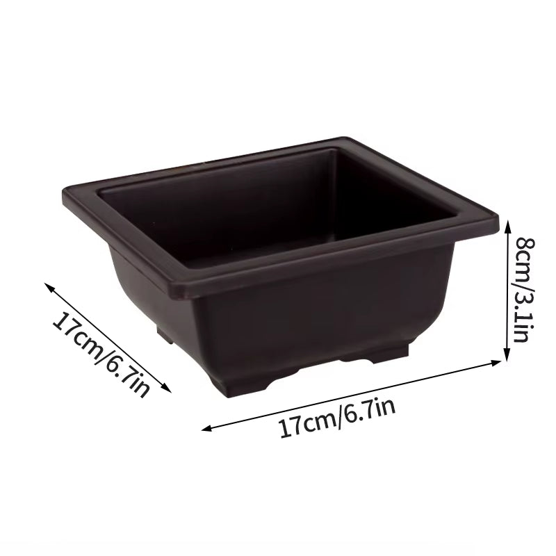 Rectangular Flowerpots Imitation Purple Clay Plants Pot Outdoor Garden Landscape Bonsai Pots for Plant Macetas Para Plantas