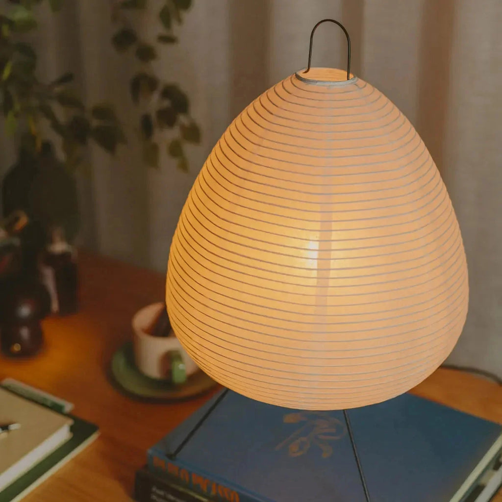 Luz Serene — Candeeiro Orgânico Em Papel De Arroz