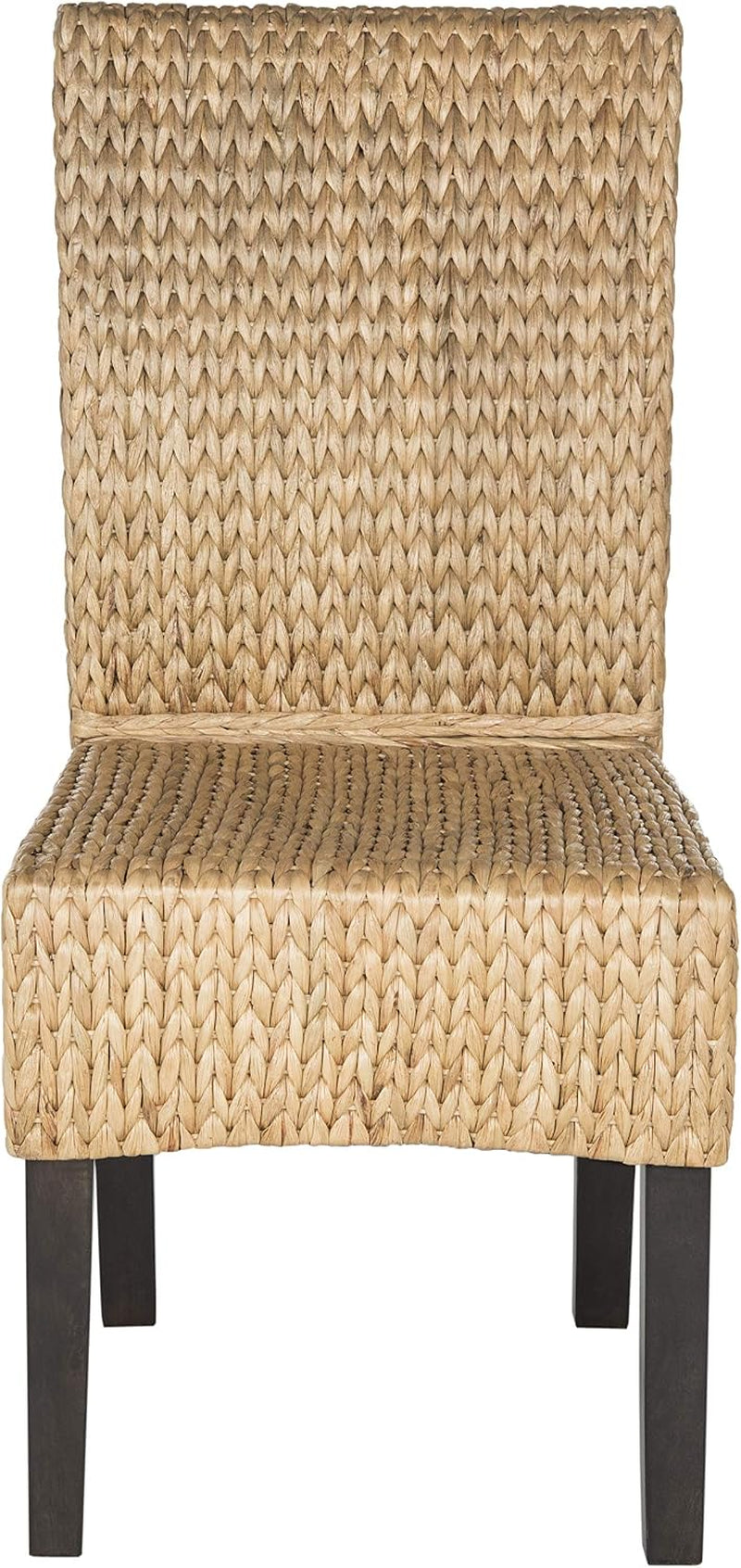 Safavieh Home Collection Luz Natural Wicker Dining Chair (Set of 2), 18"