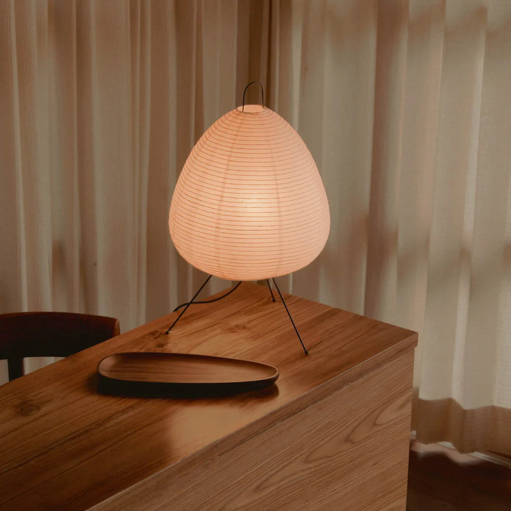 Luz Serene — Candeeiro Orgânico Em Papel De Arroz