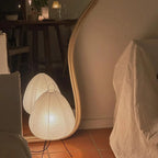 Luz Serene — Candeeiro Orgânico Em Papel De Arroz
