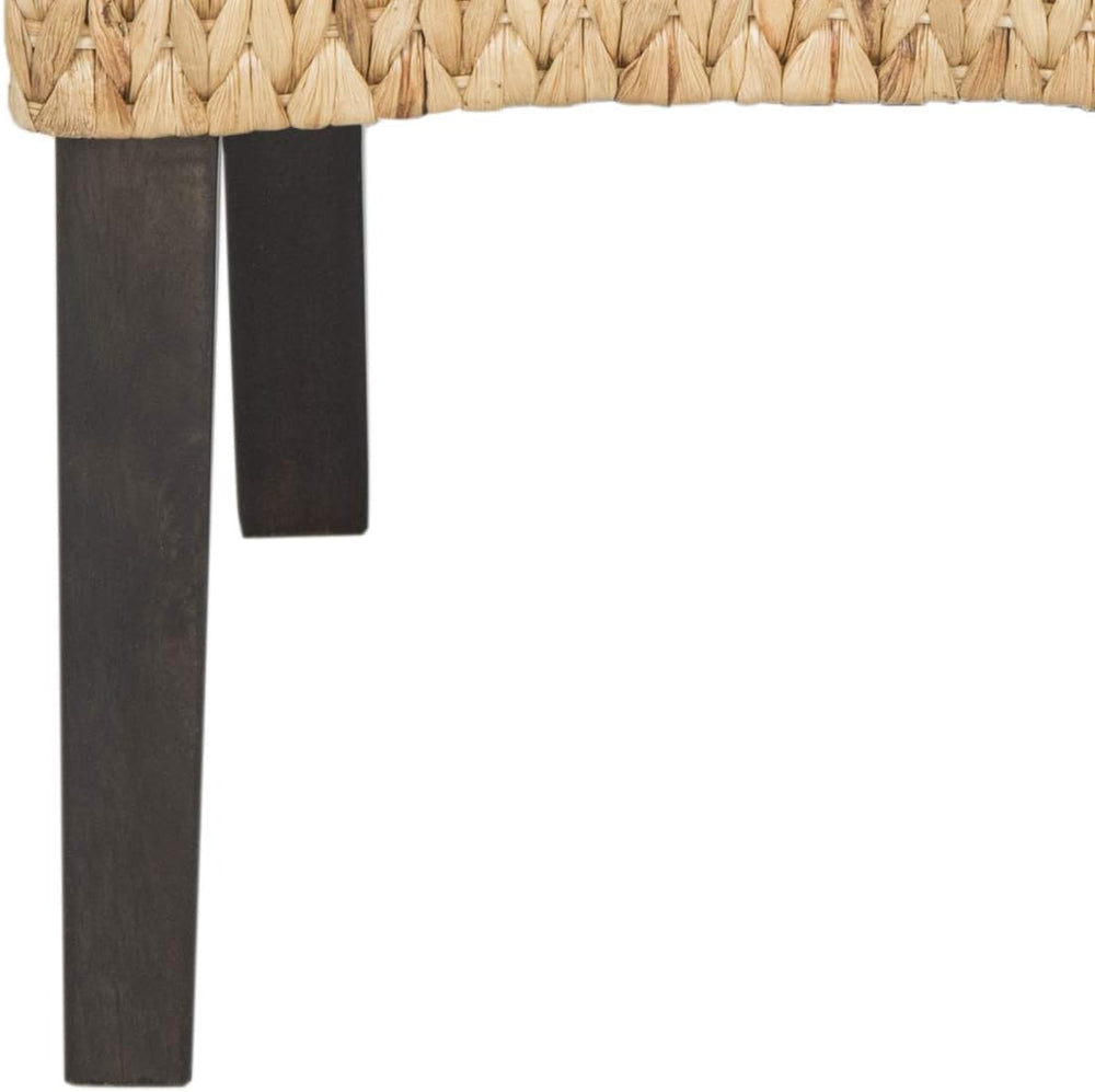 Safavieh Home Collection Luz Natural Wicker Dining Chair (Set of 2), 18"