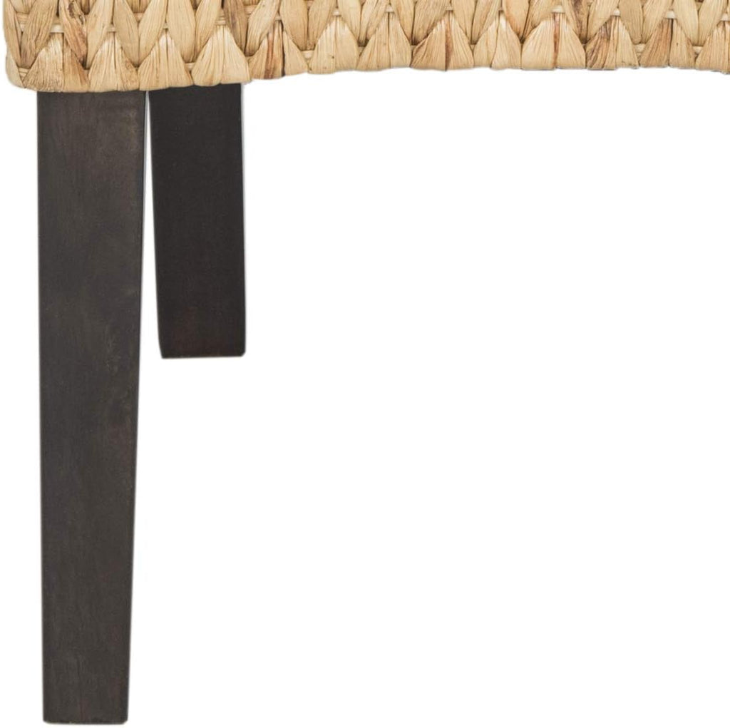 Safavieh Home Collection Luz Natural Wicker Dining Chair (Set of 2), 18"