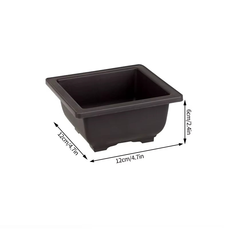 Rectangular Flowerpots Imitation Purple Clay Plants Pot Outdoor Garden Landscape Bonsai Pots for Plant Macetas Para Plantas