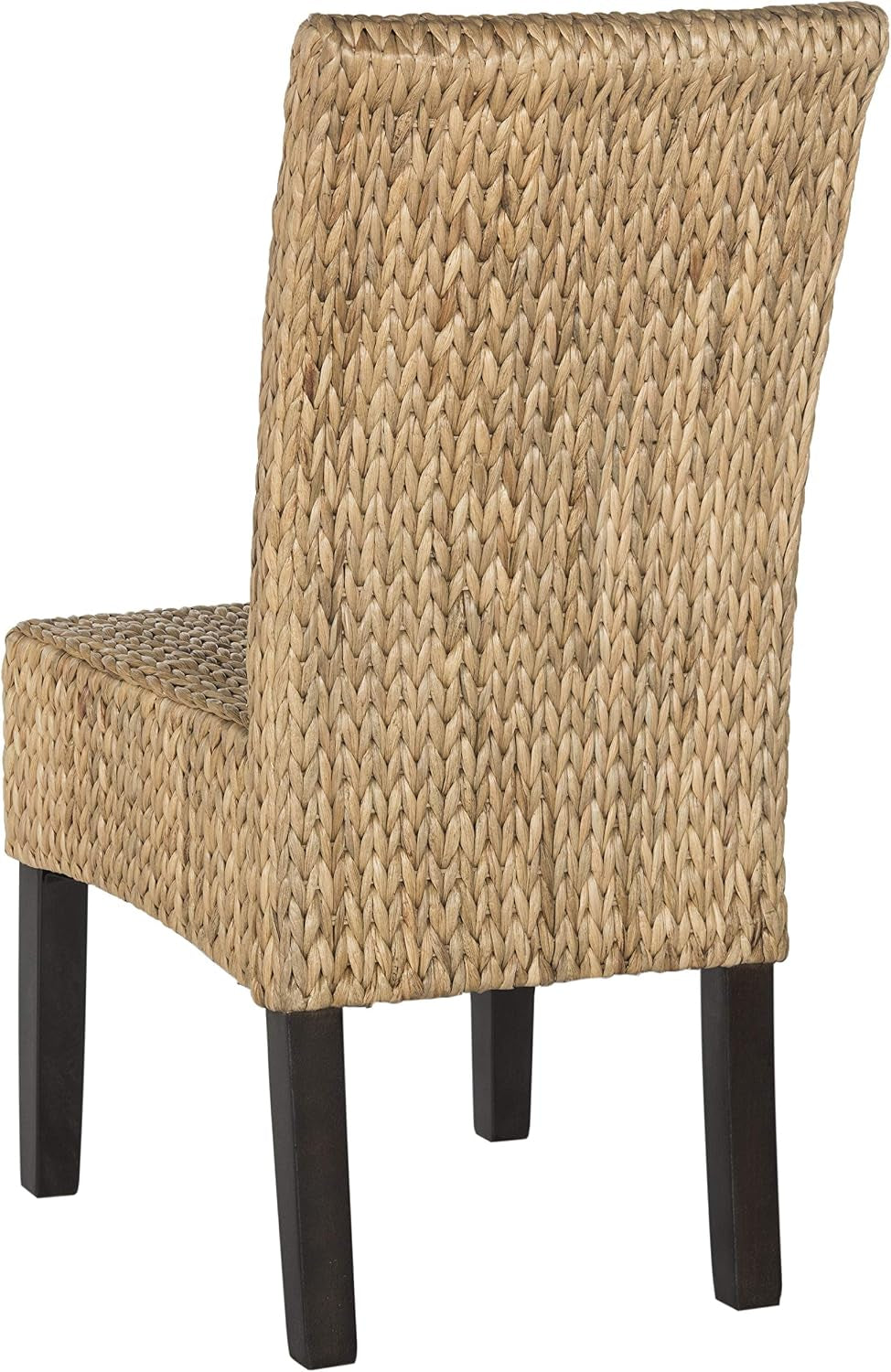 Safavieh Home Collection Luz Natural Wicker Dining Chair (Set of 2), 18"