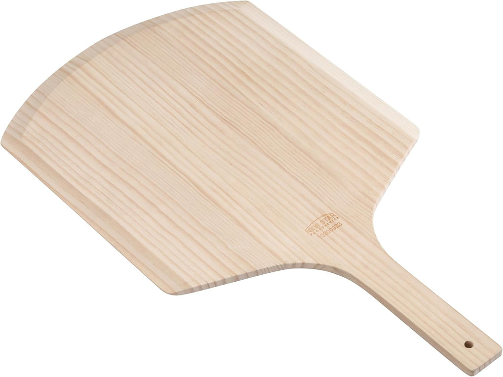 50295 Restaurant-Grade Wooden Pizza Peel, 16" L X 14" W Plate, with 8" L Wooden Handle, 24" Overall Length