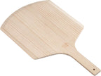 50295 Restaurant-Grade Wooden Pizza Peel, 16" L X 14" W Plate, with 8" L Wooden Handle, 24" Overall Length