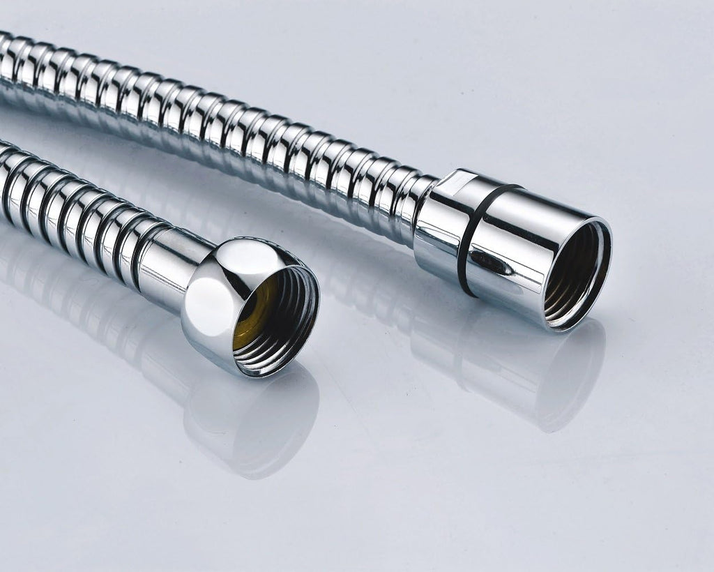 100 Inch Extra Long Shower Hose for Handheld Shower Head with Brass Fittings, 8 Feet 4 Inches Made of Stainless Steel Chrome Finish