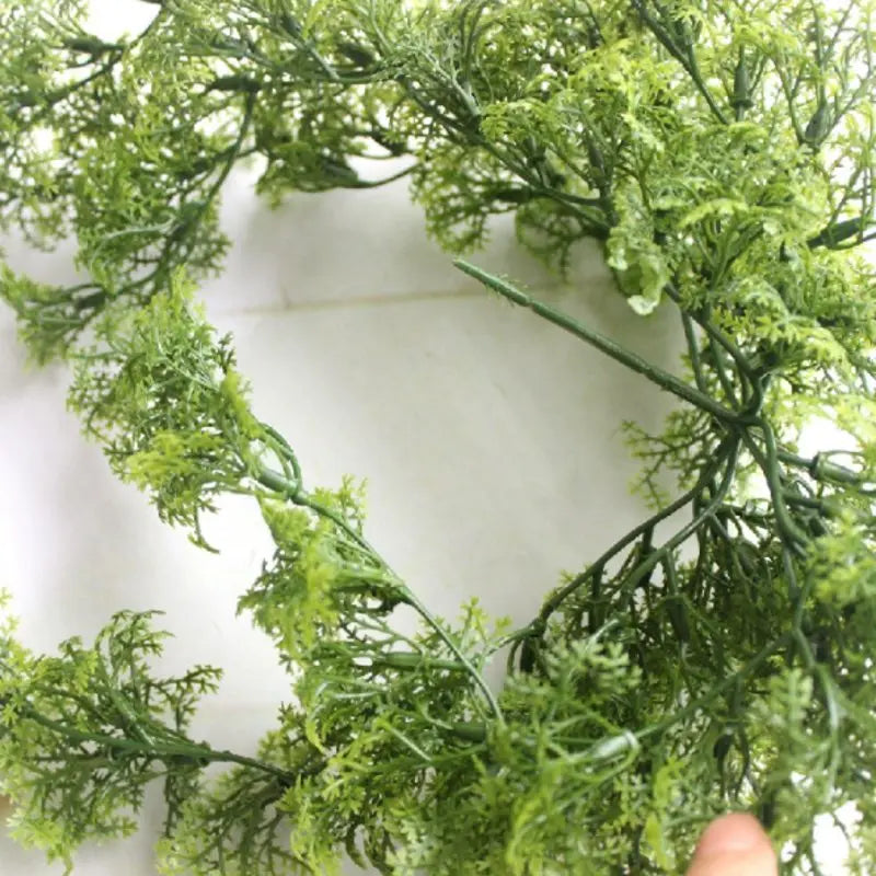 8 - 10 Branch Plastic Artificial Moss Plant Hanging Grass Wedding Home Decor