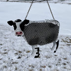 Metal Mesh Bird Feeder, Sunflower Seed Feeder, Cow