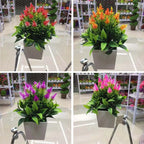 New Artificial Potted Plant with Pot Bonsai Faux Silk Flower Indoor Outdoor Home Garden Office Decoration Plants Ornements