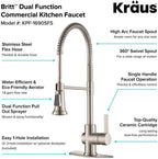 KRAUS Spot Free Stainless Steel Pre-Rinse Kitchen Faucet KPF-1690SFS