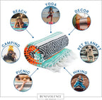 Authentic Handwoven Mexican Blanket | Yoga Blankets, Outdoor, Picnic, Beach, Camping | Equestrian Saddle | Serape 50X70 Inches - Bright Mandarin, Pack of 1