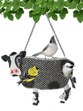 Metal Mesh Bird Feeder, Sunflower Seed Feeder, Cow