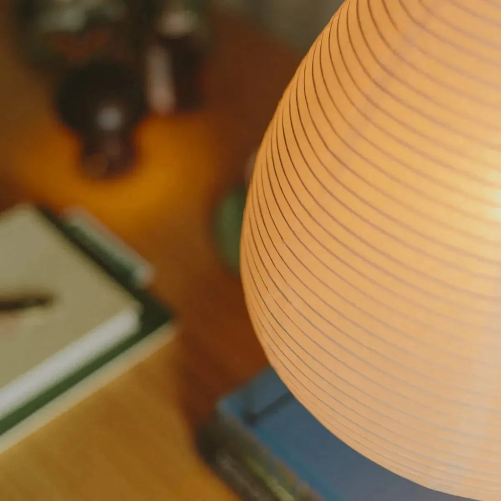Luz Serene — Candeeiro Orgânico Em Papel De Arroz