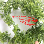 8 - 10 Branch Plastic Artificial Moss Plant Hanging Grass Wedding Home Decor
