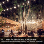 29FT Outdoor String Lights, G40 Globe LED Dimmable Patio Lights