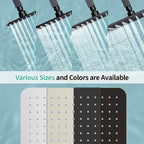 12 Inch Rain Shower Head 304 Stailess Steel Matte Black High Pressure Rainfall Showerhead Water Saving