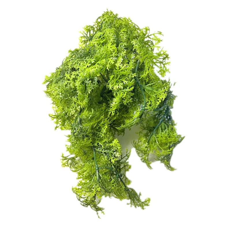 8 - 10 Branch Plastic Artificial Moss Plant Hanging Grass Wedding Home Decor