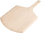 50295 Restaurant-Grade Wooden Pizza Peel, 16" L X 14" W Plate, with 8" L Wooden Handle, 24" Overall Length