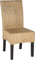 Safavieh Home Collection Luz Natural Wicker Dining Chair (Set of 2), 18"