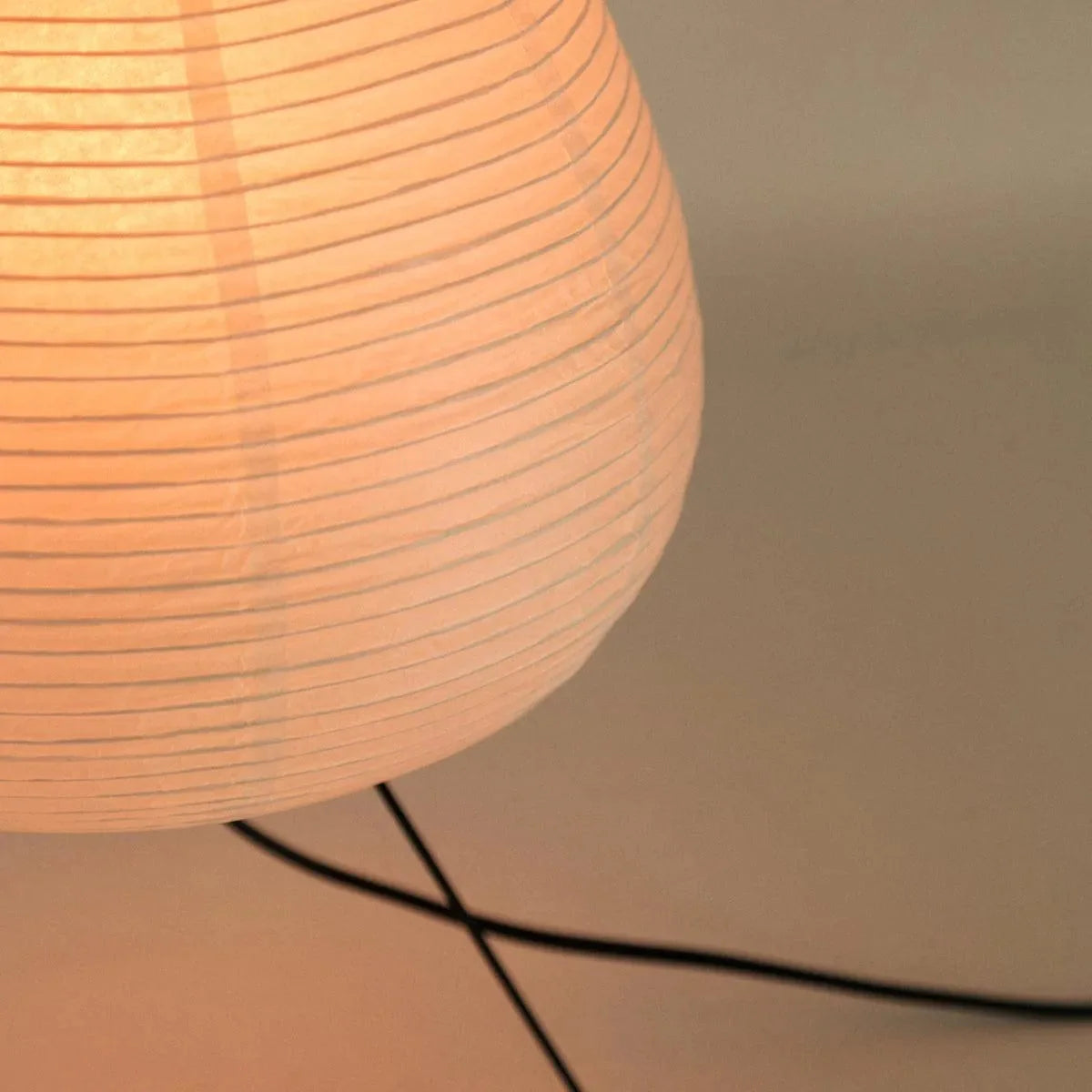 Luz Serene — Candeeiro Orgânico Em Papel De Arroz