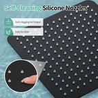 12 Inch Rain Shower Head 304 Stailess Steel Matte Black High Pressure Rainfall Showerhead Water Saving