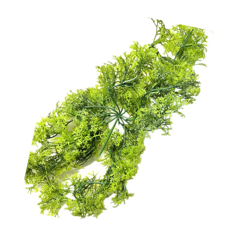 8 - 10 Branch Plastic Artificial Moss Plant Hanging Grass Wedding Home Decor