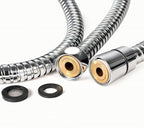100 Inch Extra Long Shower Hose for Handheld Shower Head with Brass Fittings, 8 Feet 4 Inches Made of Stainless Steel Chrome Finish