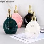 Nordic Liquid Soap Dispenser Ceramic Multifunction Soap Dish Hand Sanitzer Holder Wristband Hand Dispenser Bathroom Accessories