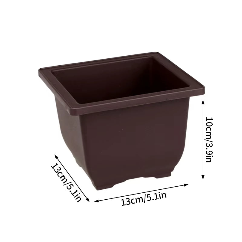 Rectangular Flowerpots Imitation Purple Clay Plants Pot Outdoor Garden Landscape Bonsai Pots for Plant Macetas Para Plantas