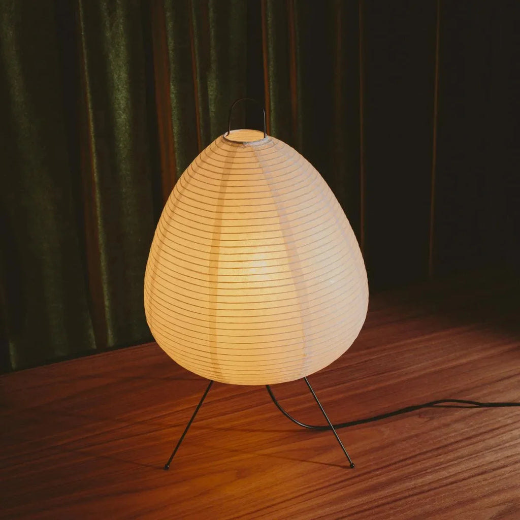 Luz Serene — Candeeiro Orgânico Em Papel De Arroz
