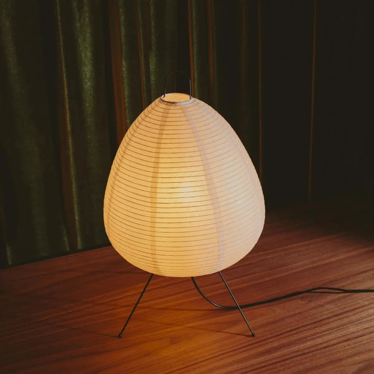 Luz Serene — Candeeiro Orgânico Em Papel De Arroz